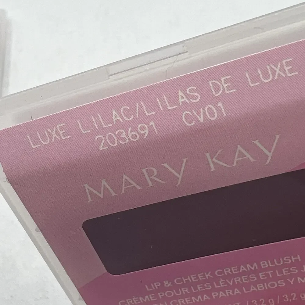 2 Mary Kay Fresh Lip Cheek Cream Blush LUXE LILAC .11 oz FULL SIZE 203691 NEW